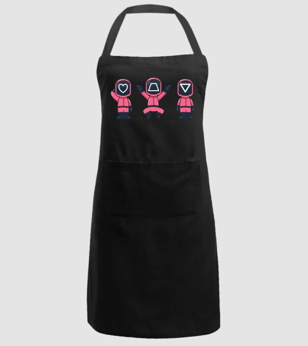 cute squid game toys model negru pe tricou