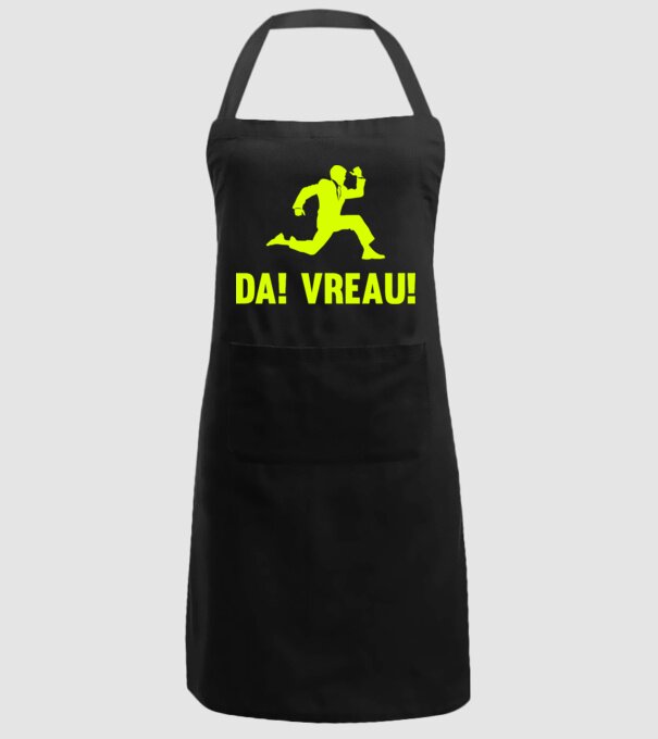 da! vreau! model negru pe tricou