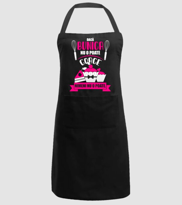 Dacă bunica nu o poate coace, nimeni nu o poate. model negru pe tricou