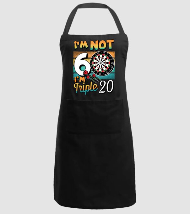 Darts Birthday 60 years old model negru pe tricou