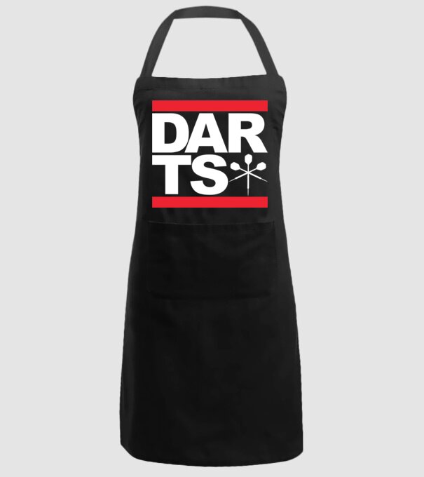 Darts DMC model negru pe tricou