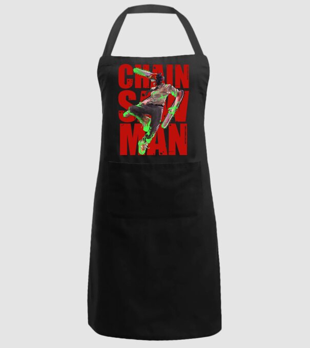 Denji chainsaw man concept model negru pe tricou