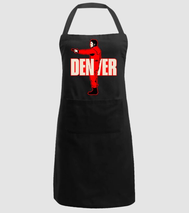 denver la casa de papel model negru pe tricou
