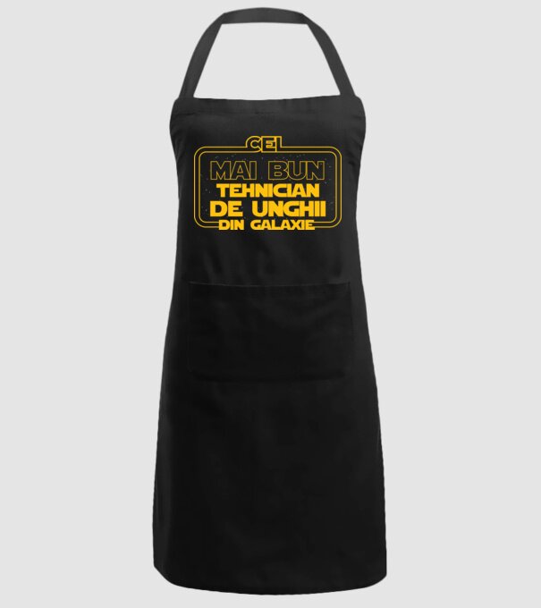 Cel mai bun tehnician de unghii din galaxie model negru pe tricou