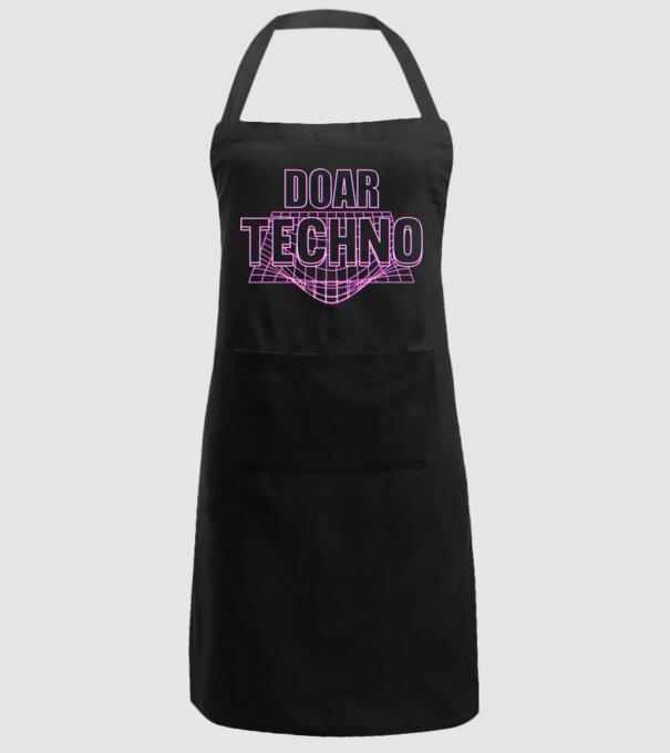Doar techno model negru pe tricou