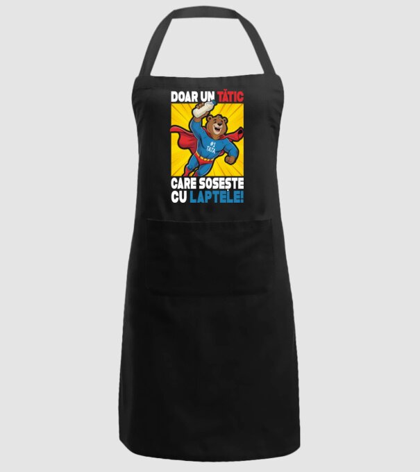 Doar un Tătic Care sosește cu laptele model negru pe tricou