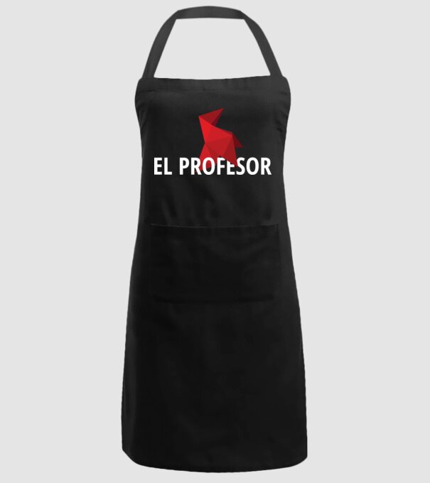 el professor money heist model negru pe tricou