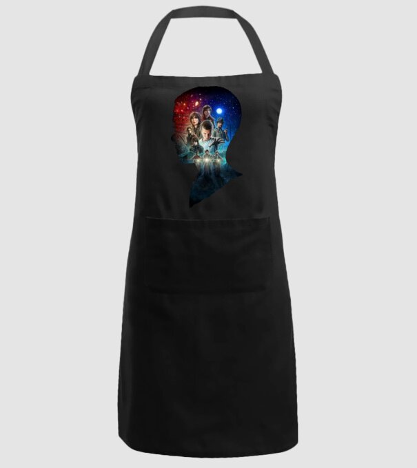 eleven poster head2 model negru pe tricou
