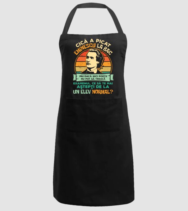 Eminescu model negru pe tricou