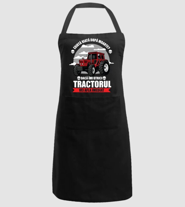 există viață după moarte? Dacă îmi strici tractorul, vei afla imediat model negru pe tricou
