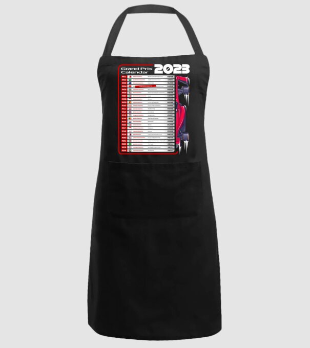 F1 Calendar TBA model negru pe tricou