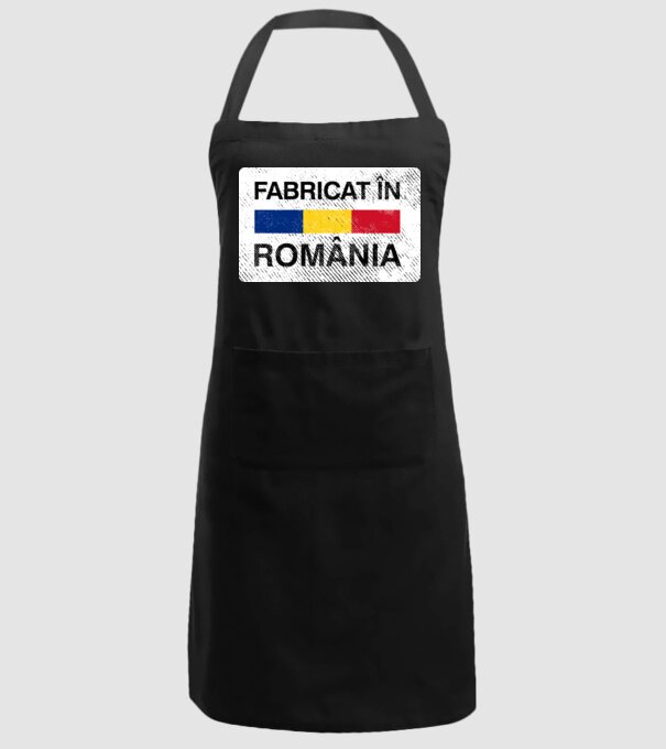 Fabricat în România model negru pe tricou