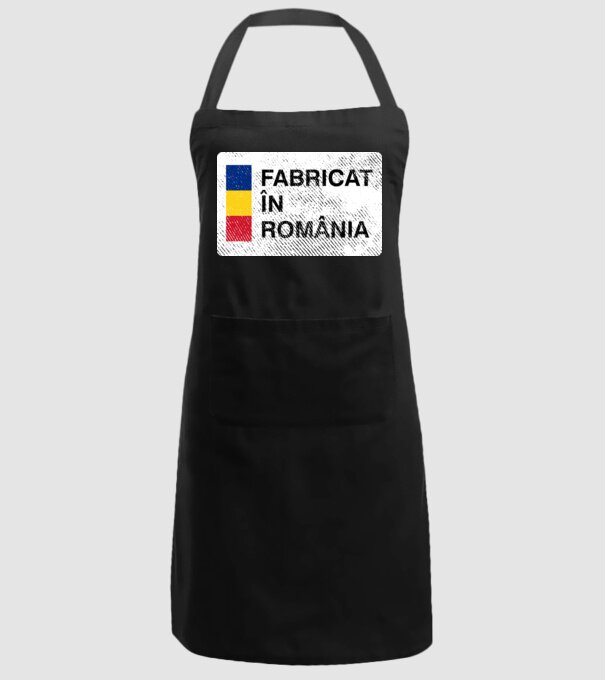Fabricat în România model negru pe tricou
