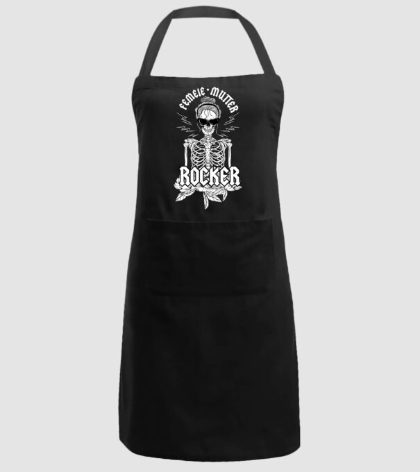 femeie - mutter - rocker model negru pe tricou