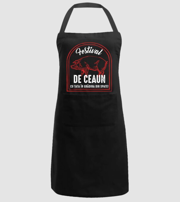 Festival de ceaun - cu tata în grădina din spate! model negru pe tricou
