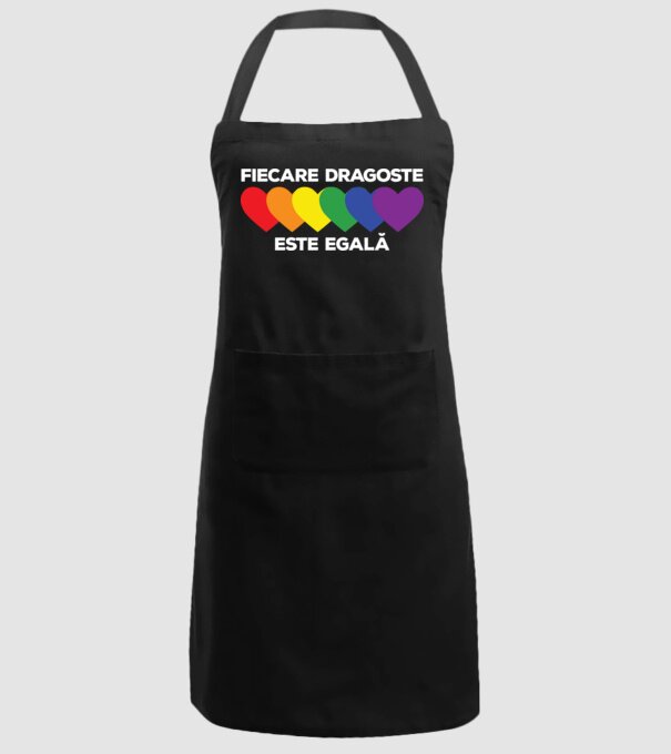 Fiecare dragoste este egală model negru pe tricou