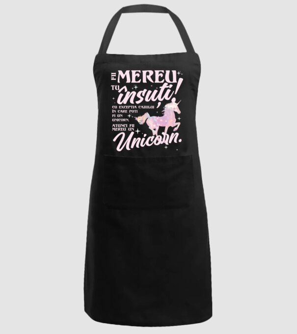 fii mereu tu însuți! cu excepția cazului în care poți fi un unicorn, atunci fii mereu un unicorn. model negru pe tricou