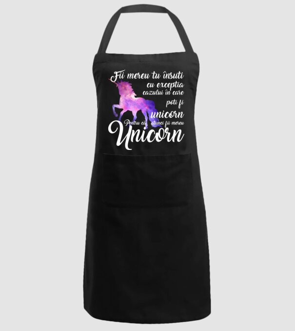 fii mereu tu însuți, cu excepția cazului în care poți fi unicorn, pentru că atunci fii mereu unicorn model negru pe tricou