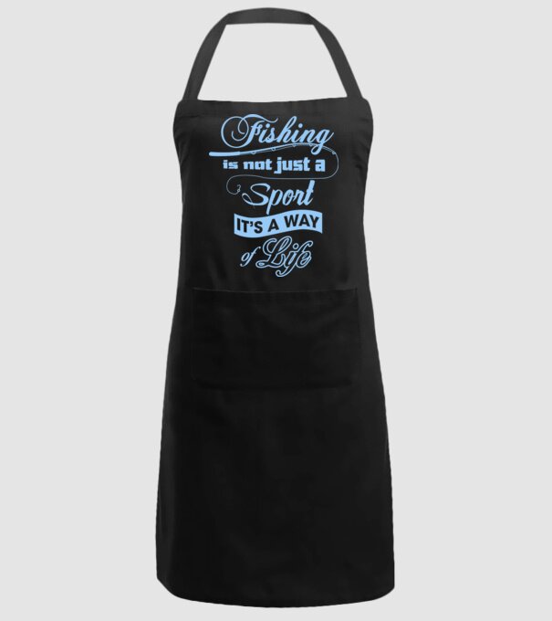 Fishing is not just a sport model negru pe tricou