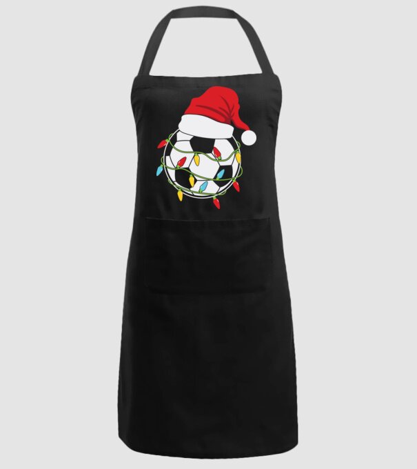 Football christmas model negru pe tricou
