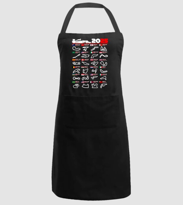 F1 calendar 2025 negru model negru pe tricou