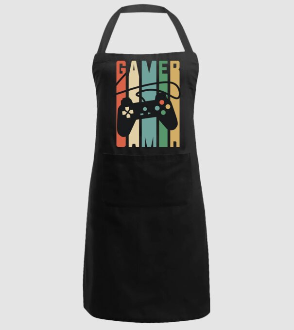 Gamer Controller model negru pe tricou