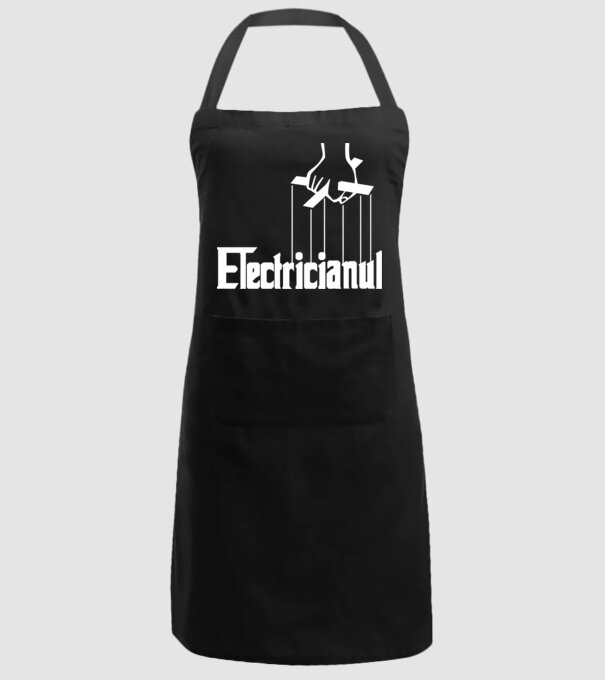 Electricianul model negru pe tricou