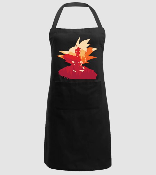 goku head model negru pe tricou