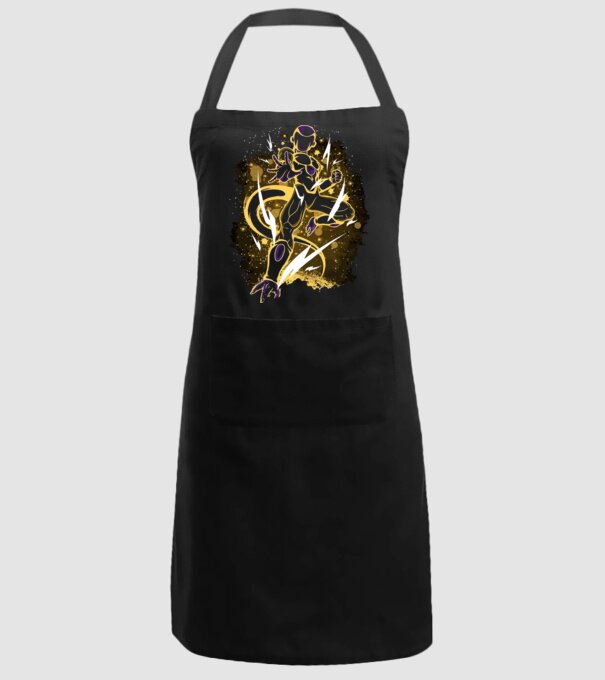 golden freeza dragonball model negru pe tricou