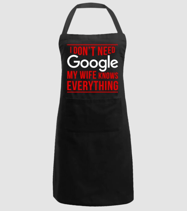 Google wife model negru pe tricou