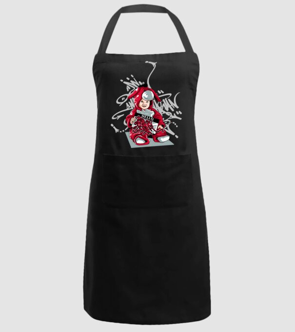 Graffiti model negru pe tricou