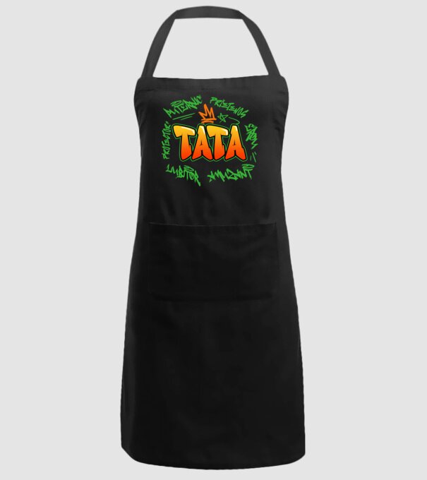 Graffiti tata model negru pe tricou