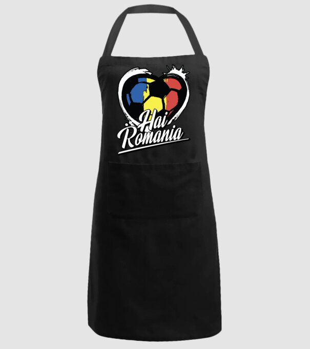 Hai romania heart model negru pe tricou