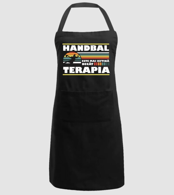 Handbal terapia model negru pe tricou