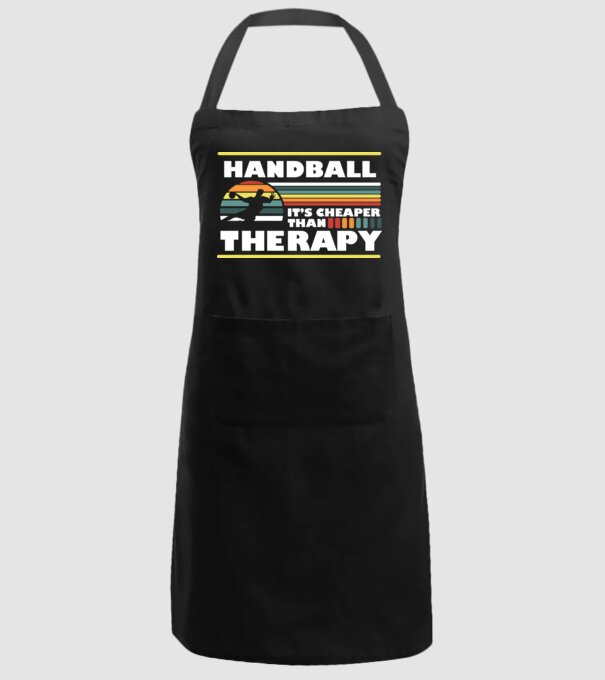 Handball therapy model negru pe tricou