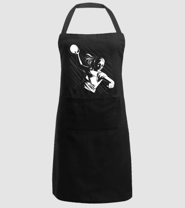 Handballer model negru pe tricou