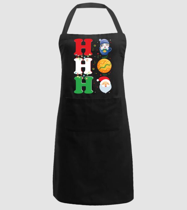 Ho-ho-ho christmas model negru pe tricou
