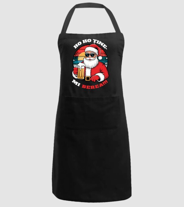 Ho ho ține mi berea! Negru model negru pe tricou