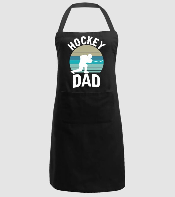 Hockey dad model negru pe tricou