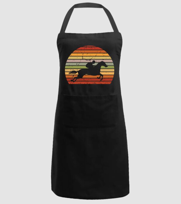 horse race model negru pe tricou