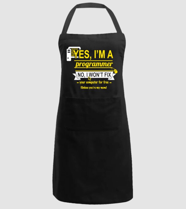 I am a programmer model negru pe tricou