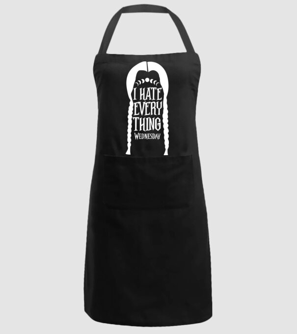 I hate everything model negru pe tricou