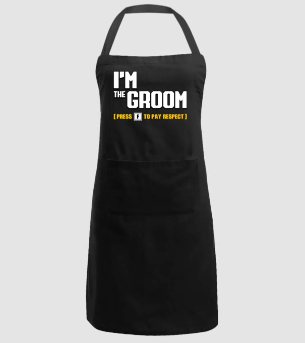 I'm the Groom model negru pe tricou