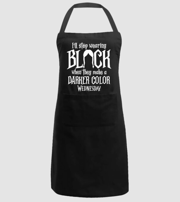 ill stop wearing black model negru pe tricou