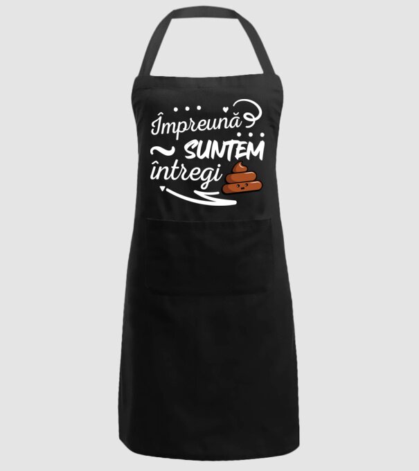Împreună suntem întregi! model negru pe tricou
