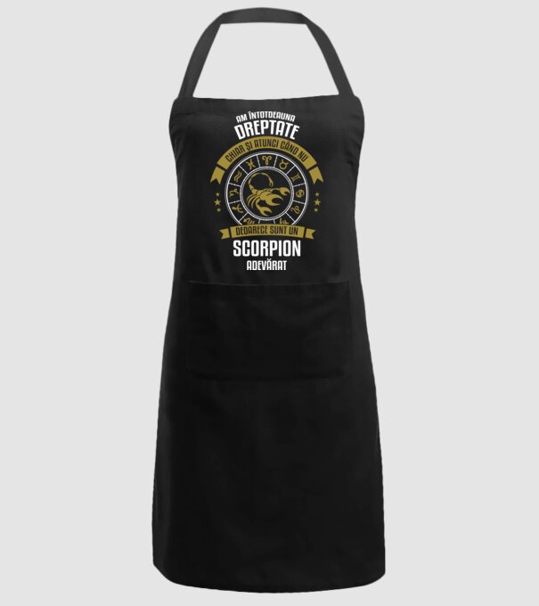 Întotdeauna am dreptate. Chiar și atunci, când nu am, deoarece sunt din zodia scorpion. model negru pe tricou