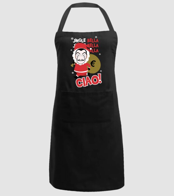 jingle bella christmas la casa de papel model negru pe tricou