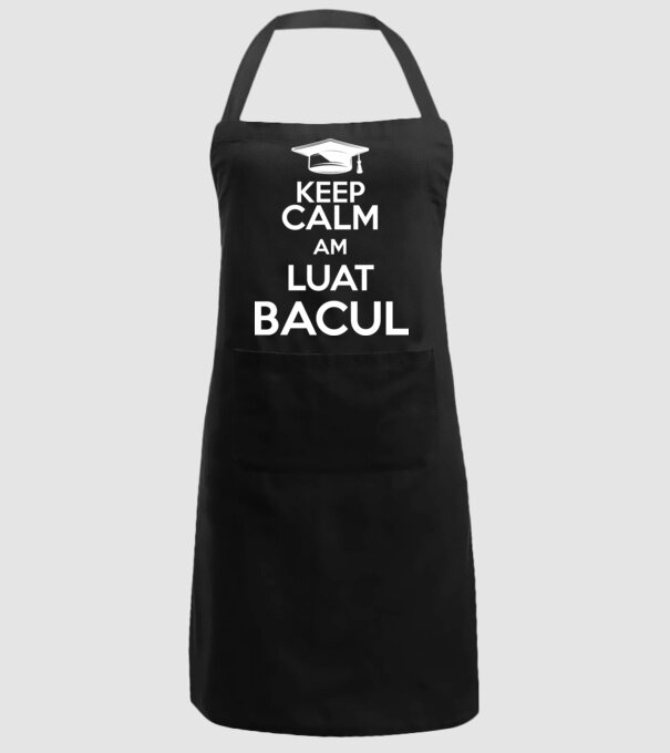 Keep calm, am luat bacul model negru pe tricou