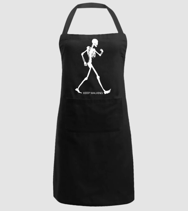 Keep Walking model negru pe tricou