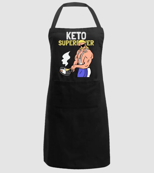 KETO SUPERPOWER model negru pe tricou